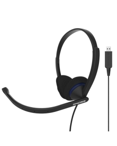 Наушники с микрофоном Koss Koss CS200 On-Ear USB, Uni Mic, 2.4м Черные (Black)