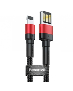 USB-кабель Baseus Cafule Lightning Cable Special Edition 2.4A (CALKLF-G) 1м Черный (Black) jj