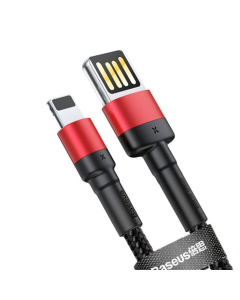 USB-кабель Baseus Cafule Lightning Cable Special Edition 2.4A (CALKLF-G) 1м Черный (Black) jj