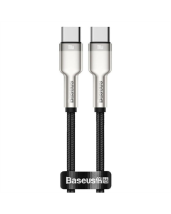 USB кабель Baseus Cafule Series Metal Type-C to Type-C 100W (2м) Чорний (Black)