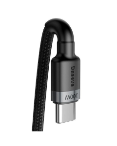 USB-кабель Baseus Cafule Type-C to Type-C PD2.0 100W (CATKLF-AL) (2м) Черный (Black)