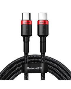 USB-кабель Baseus Cafule Type-C к Type-C PD2.0 100W (CATKLF-AL) (2м) Красный (Red)