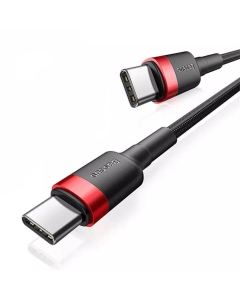 USB-кабель Baseus Cafule Type-C к Type-C PD2.0 100W (CATKLF-AL) (2м) Красный (Red)