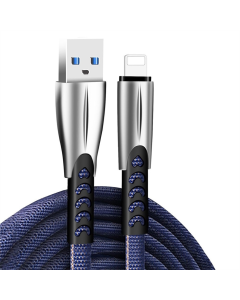 USB кабель ColorWay USB - Lightning (M/M), 2.4 А, 1м Синій (Blue)