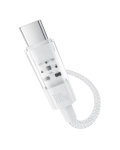 USB-кабель Baseus Gem Fast-Charging Type-C на Type-C 100W 1м Белый (White)