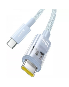 USB-кабель Baseus Gem Fast-Charging Type-C на Type-C 100W 1м Синий (Blue)