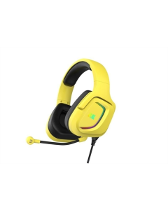 Наушники накладные 2E Gaming HG340 mini-jack/dual 3.5мм, RGB, 2м Желтые (Yellow)