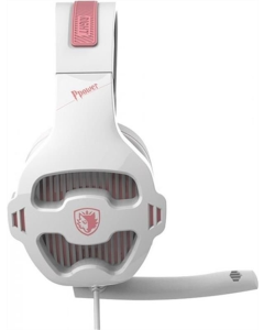Навушники накладні Sades SA-726 Ppower Білі (White Pink)