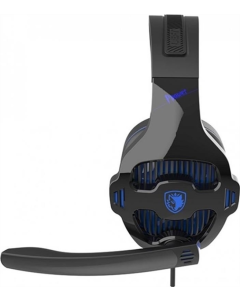 Навушники накладні Sades SA-726 Ppower Чорні (Black Blue)