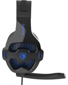 Наушники полноразмерные Sades SA-726 Ppower Черные (Черно-синие)