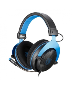 Наушники накладные Sades SA-723 Mpower Черные (Black Blue)