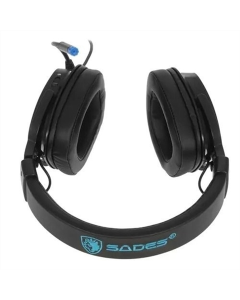 Наушники накладные Sades SA-722 Dpower Черные (Black Blue)