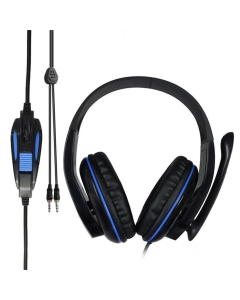 Навушники накладні Sades SA-701 Чорні (Black Blue)