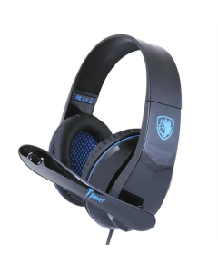 Наушники накладные Sades SA-701 Черные (Black Blue)