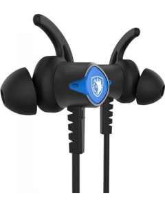 Навушники з мікрофоном Sades SA-606 Wings 20 Чорні (Black Blue)