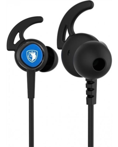 Навушники з мікрофоном Sades SA-606 Wings 20 Чорні (Black Blue)