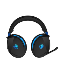 Бездротові повнорозмірні навушники Sades SA-201 Warden I Чорні Сині (Black Blue)