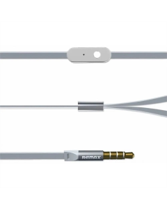 Наушники с микрофоном Remax RM-535 Серебристые (Silver)