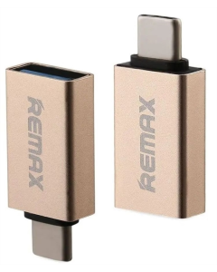 OTG кабель Remax Glance USB-USB Type-C Золотий (Gold)