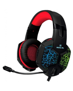 Наушники накладные REAL-EL GDX-7750 Черные (черно-красные)