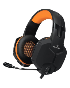 Наушники накладные REAL-EL GDX-7700 Черные (Черно-оранжевые)