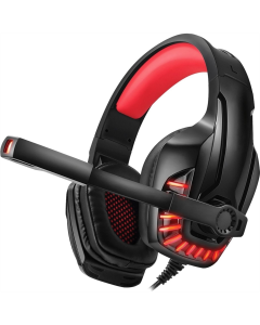 Наушники накладные REAL-EL GDX-7650 Черные (Black Red)