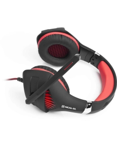Наушники накладные REAL-EL GDX-7600 Черные (Black Red)