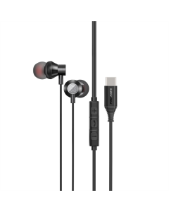 Наушники с микрофоном Promate Silken-C Черные (Black)