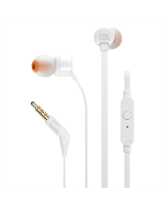 Наушники с микрофоном JBL T110 (JBLT110WHT) Белые (White)