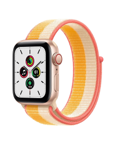 Смарт-часы Apple Watch SE 4G 40 мм с корпусом из золотистого алюминия и спортивным ремешком Maize/White (MKQP3)