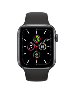 Умные часы Apple Watch SE 4G 44 мм Space Gray Aluminum Case с черным спортивным ремешком (MYER2/MYF02)