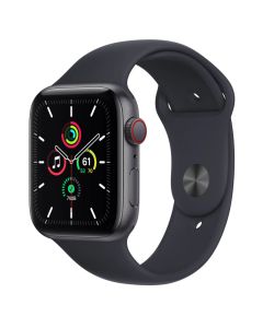 Смарт-годинник Apple Watch SE 4G 44mm Space Gray Aluminum Case with Midnight Sport Band (MKRR3)