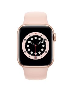 Смарт-годинник Apple Watch 6 40mm Gold Aluminum Case with Pink Sand Sport Band (MG123)