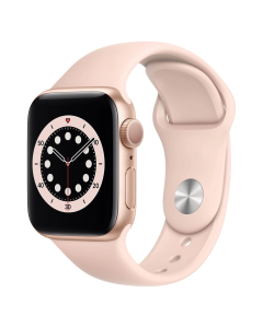Смарт-годинник Apple Watch 6 40mm Gold Aluminum Case with Pink Sand Sport Band (MG123)