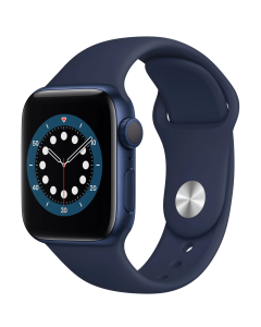 Смарт-годинник Apple Watch 6 40mm Blue Aluminum Case with Deep Navy Sport Band (MG143)