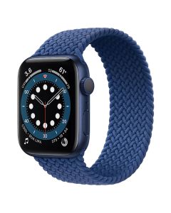 Смарт-годинник Apple Watch 6 44mm Blue Aluminium Case with Atlantic Blue Braided Solo Loop (M02G3)