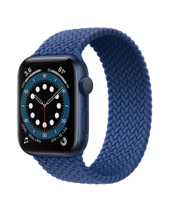 Смарт-годинник Apple Watch 6 44mm Blue Aluminium Case with Atlantic Blue Braided Solo Loop (M02G3)