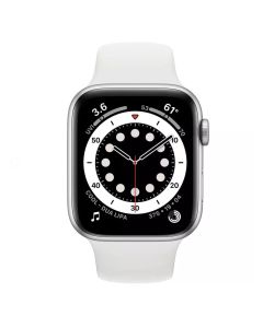 Смарт-годинник Apple Watch 6 4G 40mm Silver Aluminum Case w. White Sport B. (M02N3/M06M3)