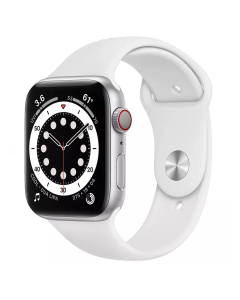 Смарт-годинник Apple Watch 6 4G 40mm Silver Aluminum Case w. White Sport B. (M02N3/M06M3)