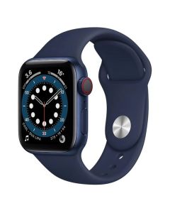 Смарт-годинник Apple Watch 6 4G 40mm Blue Aluminum Case w. Deep Navy Sport B. (M02R3/M06Q3)