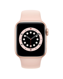 Смарт-годинник Apple Watch 6 4G 44mm Gold Aluminum Case with Pink Sand Sport Band (M07G3/MG2D3)