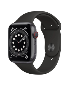 Смарт-годинник Apple Watch 6 4G 44mm Space Gray Aluminum Case with Black Sport Band (M07H3/MG2E3)