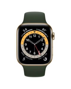 Смарт-годинник Apple Watch 6 4G 40mm Gold Stainless Steel Case with Cyprus Green Sport Band (M02W3/M06V3)