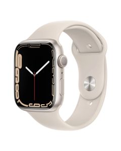 Смарт-годинник Apple Watch Series 7 GPS 45mm Starlight Aluminum Case With Starlight Sport Band (MKN63)