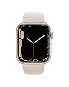 Смарт-годинник Apple Watch Series 7 GPS 45mm Starlight Aluminum Case With Starlight Sport Band (MKN63)
