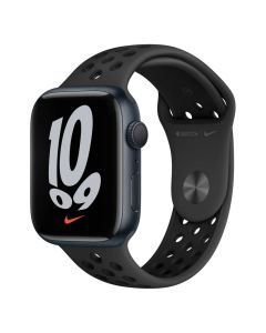 Смарт-годинник Apple Watch Nike 7 GPS 41mm Midnight Aluminum Case w. Anthracite/Black Nike Sport Band (MKN43