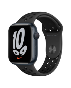 Смарт-годинник Apple Watch Nike 7 GPS 41mm Midnight Aluminum Case w. Anthracite/Black Nike Sport Band (MKN43