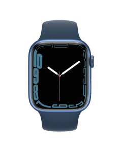 Смарт-годинник Apple Watch 7 4G 41mm Blue Aluminum Case with Abyss Blue Sport Band (MKHC3/MKHU3)