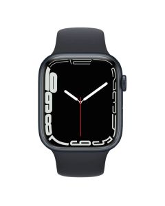 Смарт-годинник Apple Watch 7 4G 45mm Midnight Aluminum Case w. Midnight S. Band (MKJ73/MKJP3)