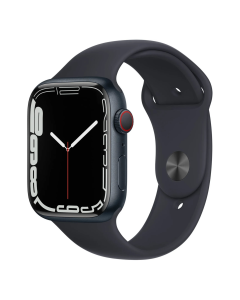 Смарт-годинник Apple Watch 7 4G 45mm Midnight Aluminum Case w. Midnight S. Band (MKJ73/MKJP3)